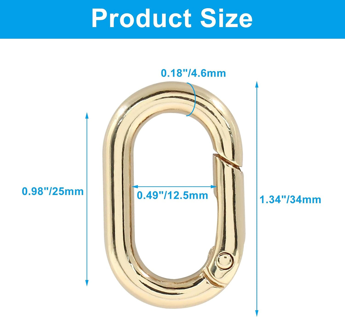 Oval Carabiner Clip